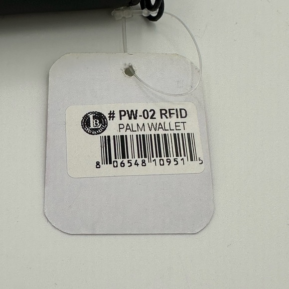 Leather Wallet Indexer Safe Keeper Lock Identity Shield RFID Black White NWT - Picture 6 of 7